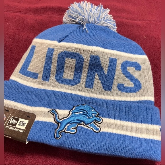 Exclusive New Era Detroit Lions Beanie New NFL Football One Size One Of a kind - Picture 3 of 5